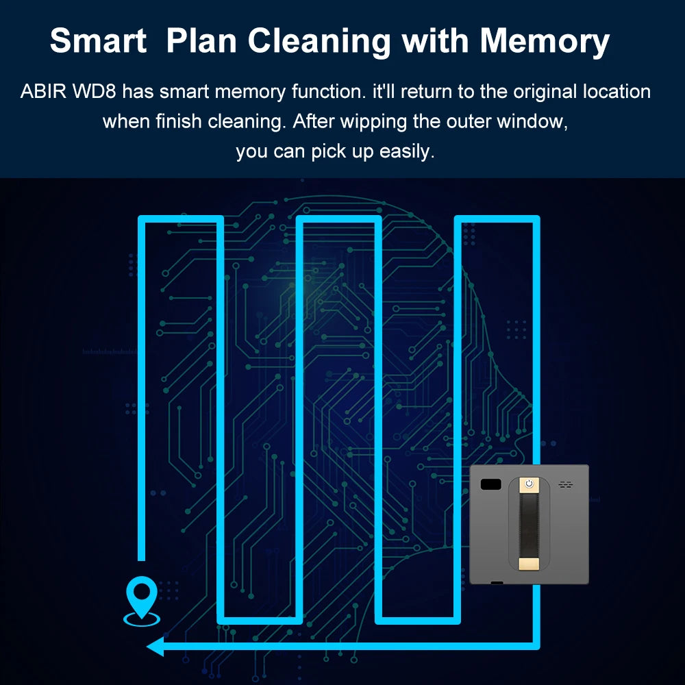 Smart Home Glass Wall Wet Dry Cleaning ,APP&Remote ControlSmart Home Glass Wall Wet Dry Cleaning ,APP&Remote Control