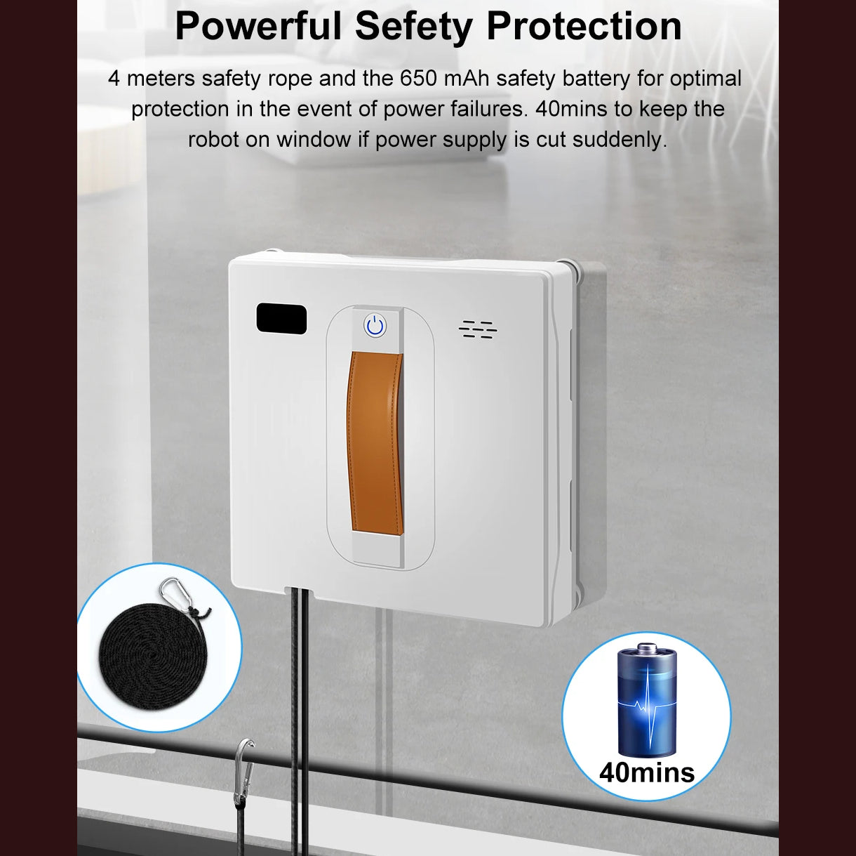 Smart Home Glass Wall Wet Dry Cleaning ,APP&Remote ControlSmart Home Glass Wall Wet Dry Cleaning ,APP&Remote Control